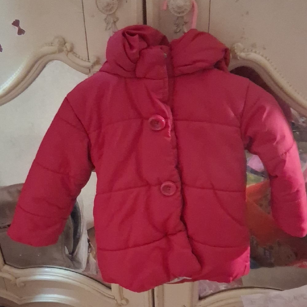 Kate Spade Vibrant Pink Puffer Jacket for Kids